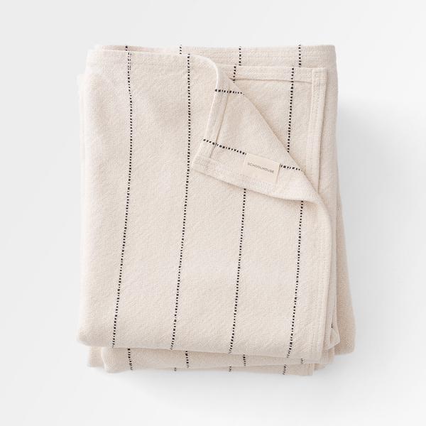 Cotton Pinstripe Throw