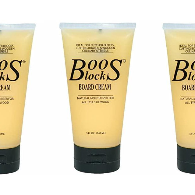 John Boos Block BWC-3 Butcher Block Board Cream, 5 ounce (Pack of 3)