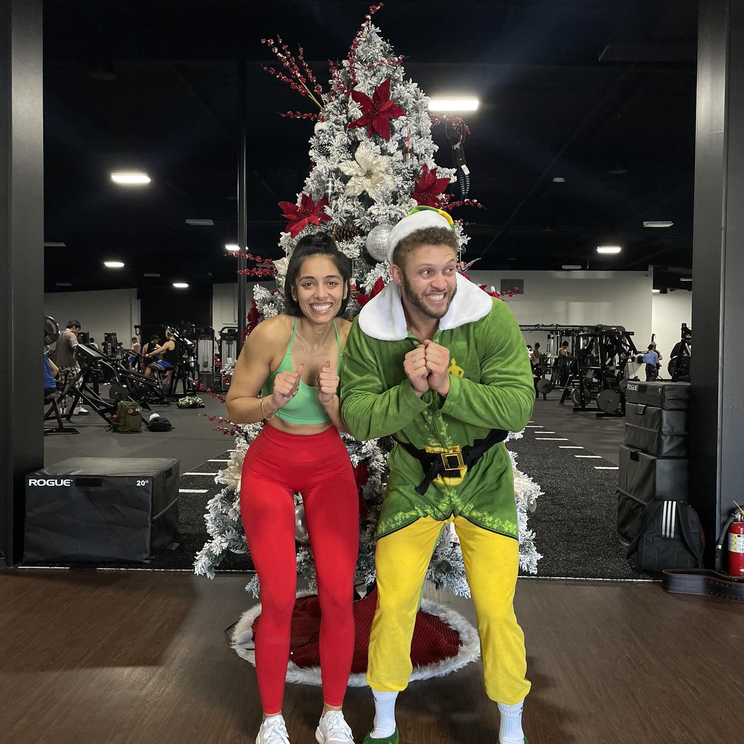 A silly Christmas workout