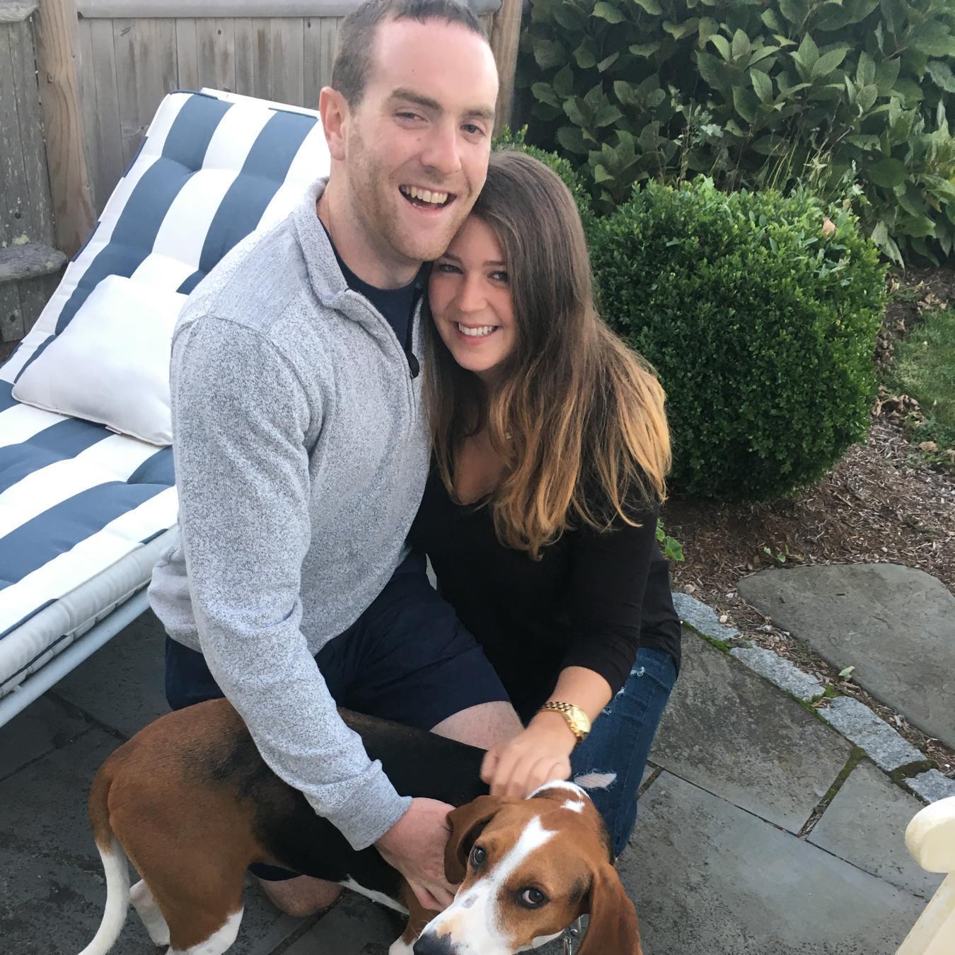 Lauren's first trip to Billy's family's house on Cape Cod featuring their adorable dog, Ella