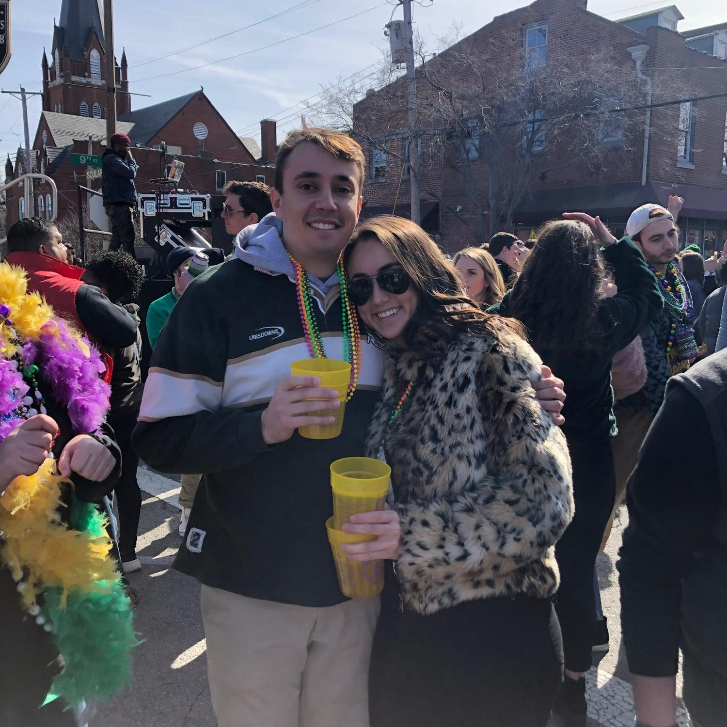 First STL Mardi Gras together!