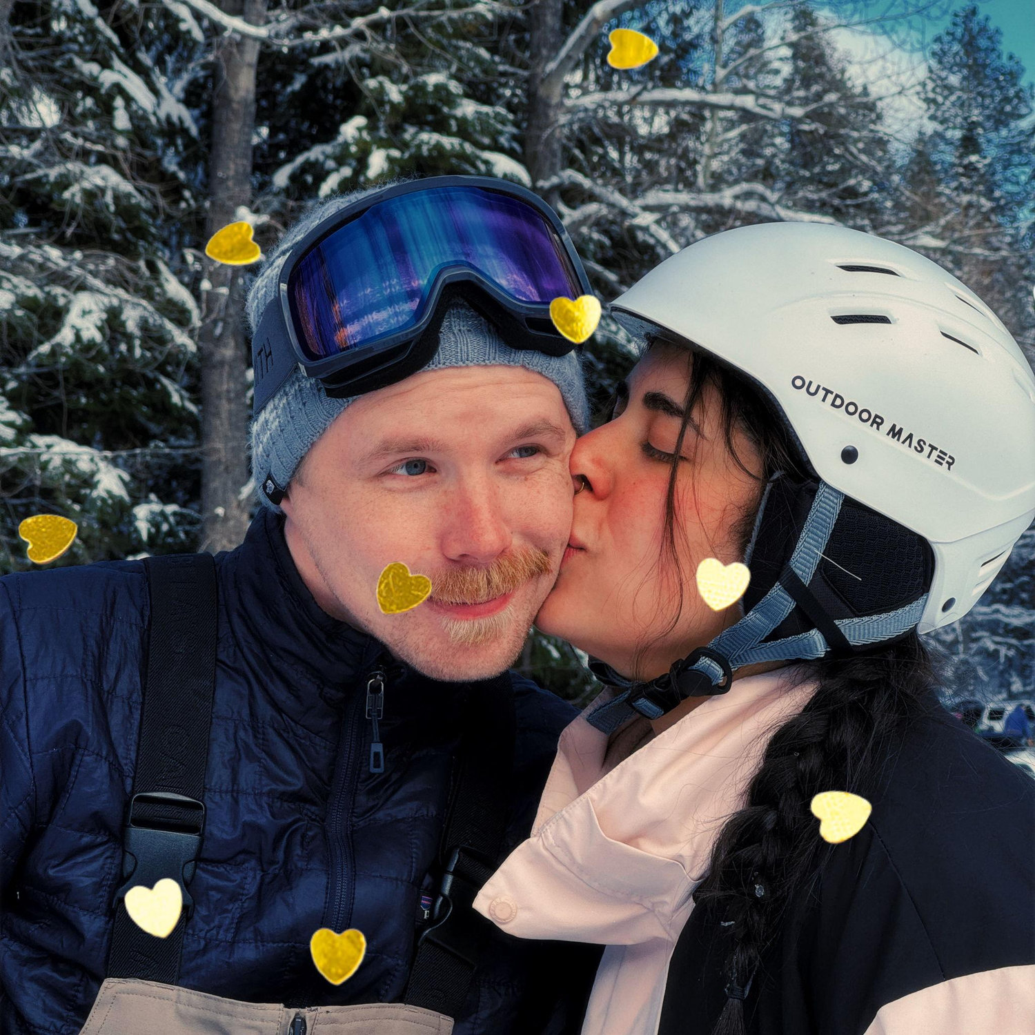 Skiing for the fist time together