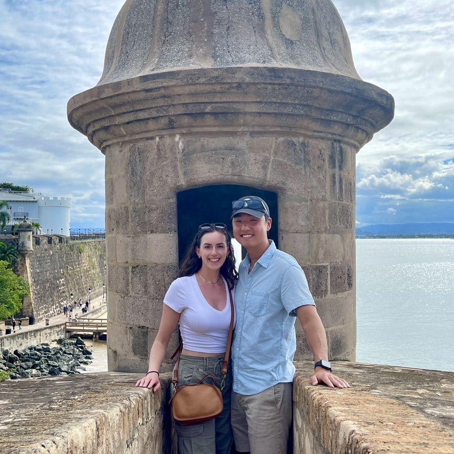 Traveled somewhere tropical together. Puerto Rico! Celebrated the New Year here!