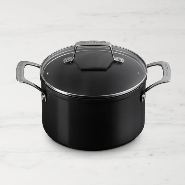 Le Creuset Ceramic Nonstick Stockpot with Glass Lid, 4-Qt.