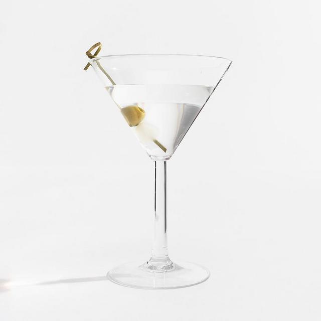 Happy Hour Acrylic Martini Glasses, Set of 4