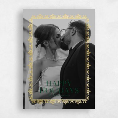 Forest, Green Holiday Card - Oakley Foil