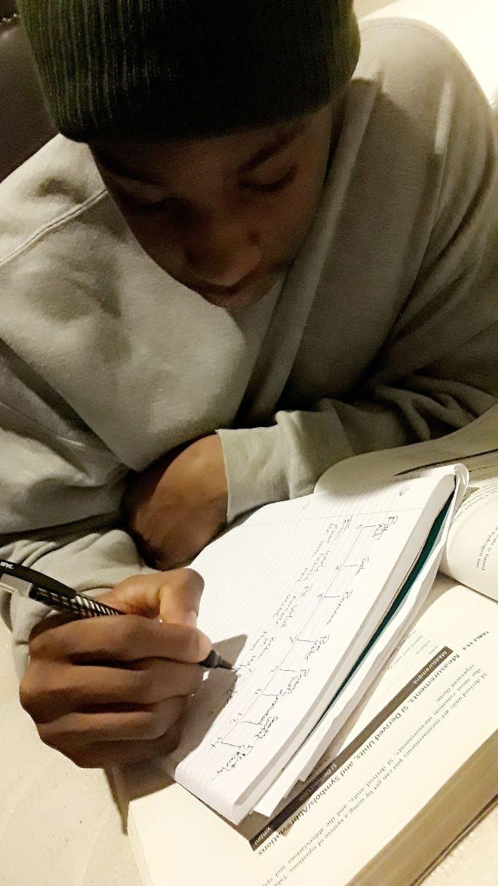Studying together when we first met