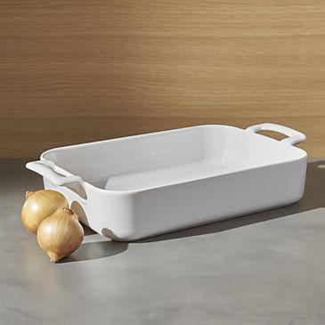 Revol Belle Cuisine Rectangular White 11.75"x8.5" Baking Dish