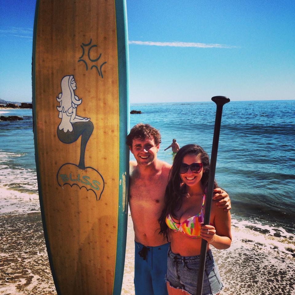 Paddling in Laguna Beach, CA for Kellie’s birthday!