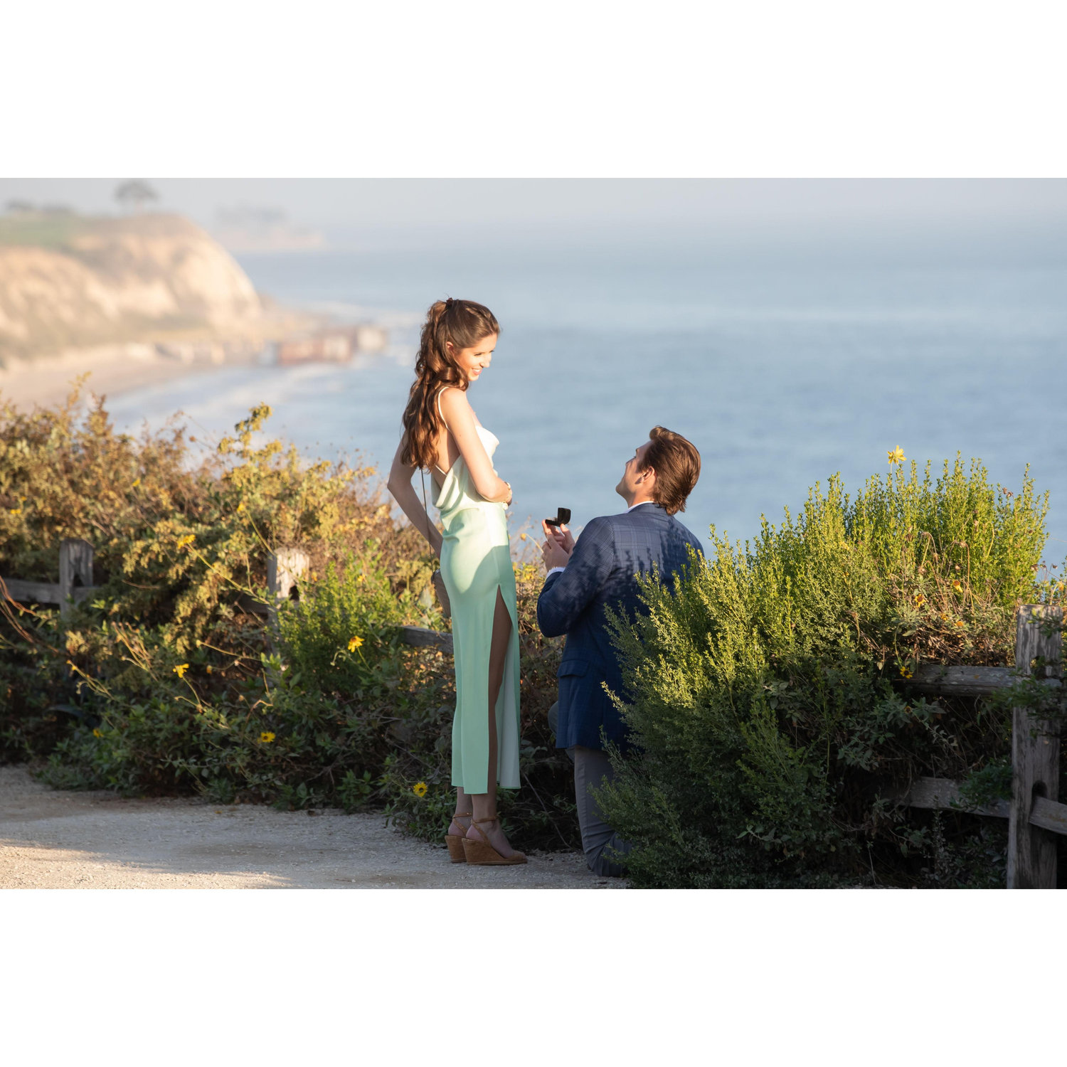 When he popped the question!