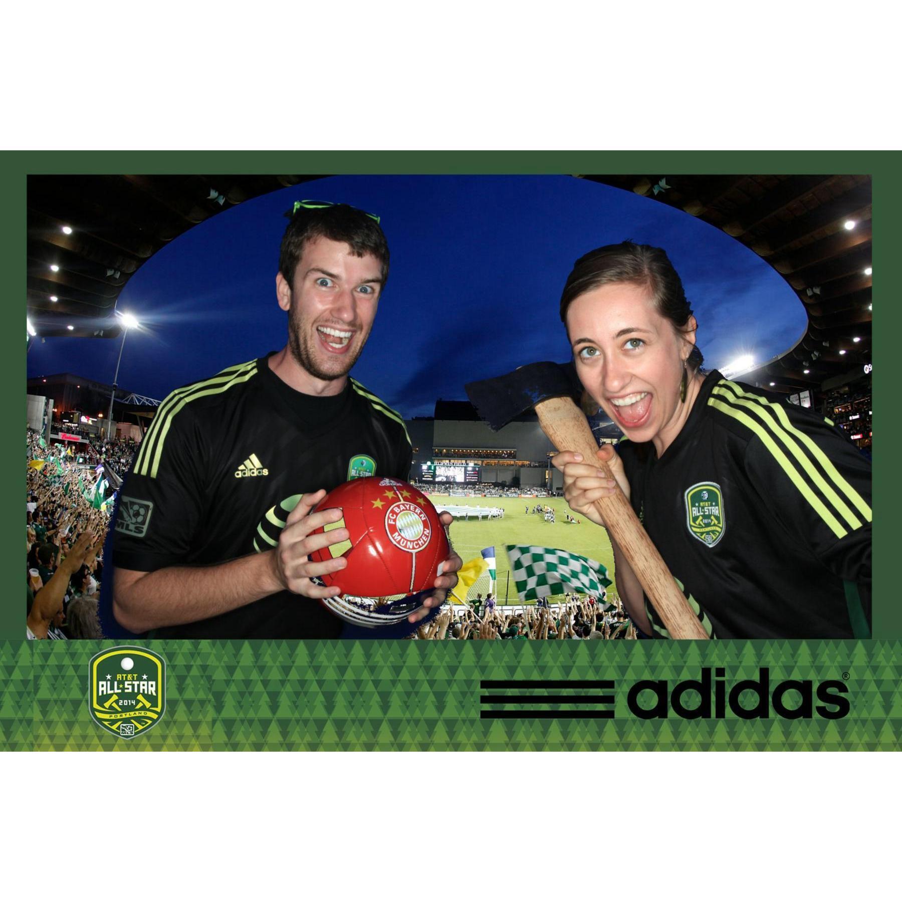 On our first roadtrip together to the Pacific Northwest, we stopped to watch an All-Stars vs. FC Bayern game in Portland!
