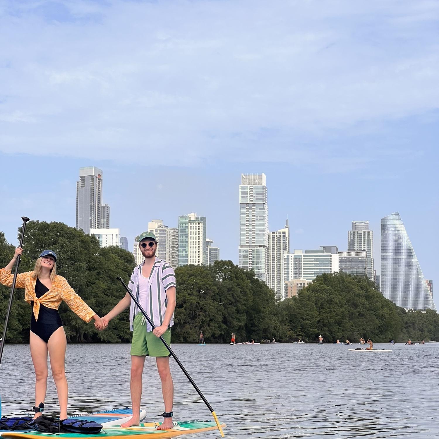 A classic Austin staple, paddle boarding! July 2023.