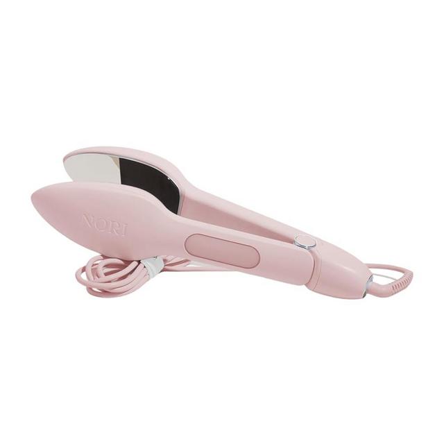 Nori Press Travel Steam Iron | Handheld Iron With Steam | No Ironing Board Required | Easy to Use w/ 6 Fabric Settings | Optional Steam Feature | Removes Wrinkles | Women Gift Ideas (Pink)