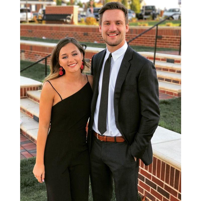 Our last Kappa Delta formal together at High Point. A couple hours after this photo was taken, we got in the car to drive to Washington, DC so I (Elise) could interview at Marymount University.