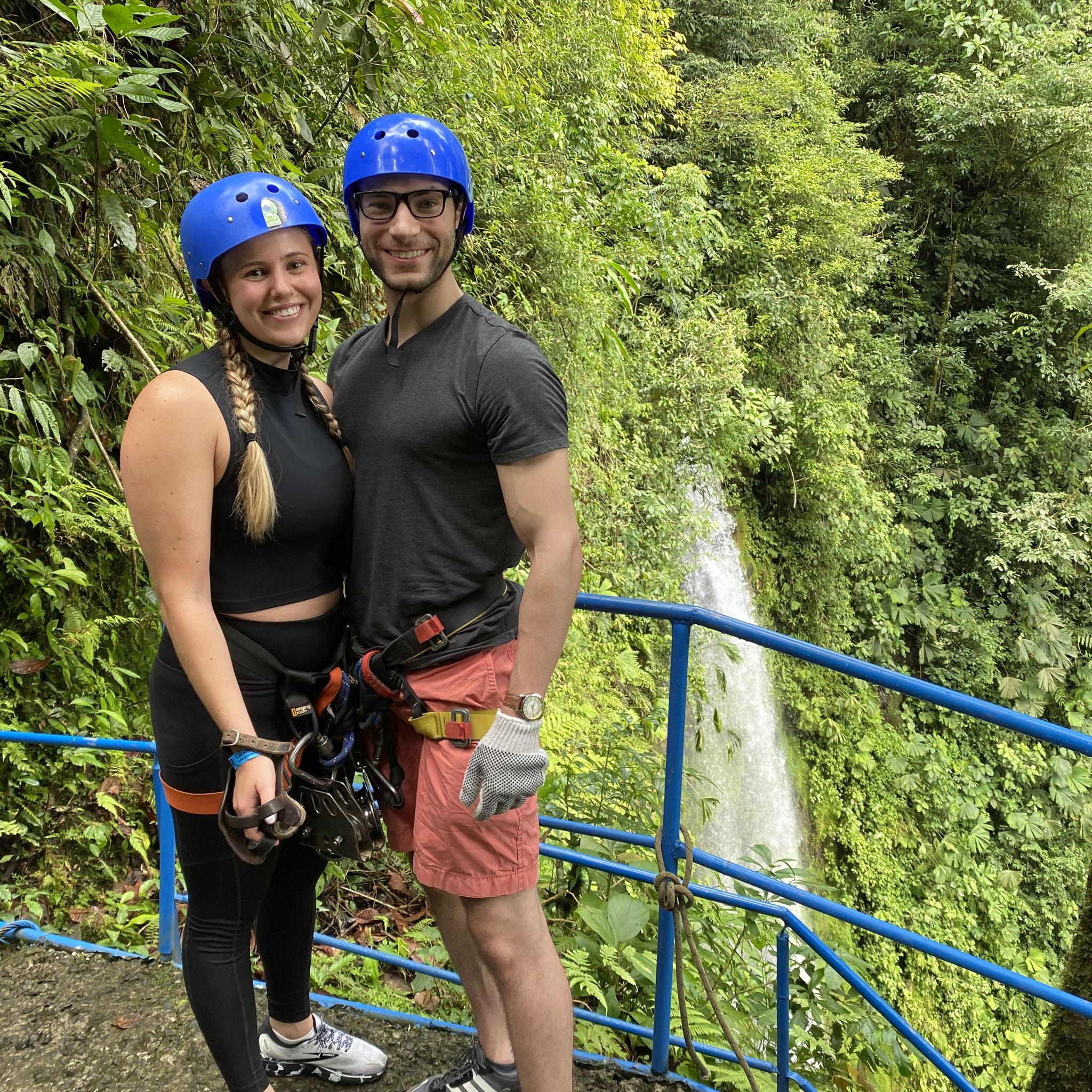 Zip lining in Costa Rica