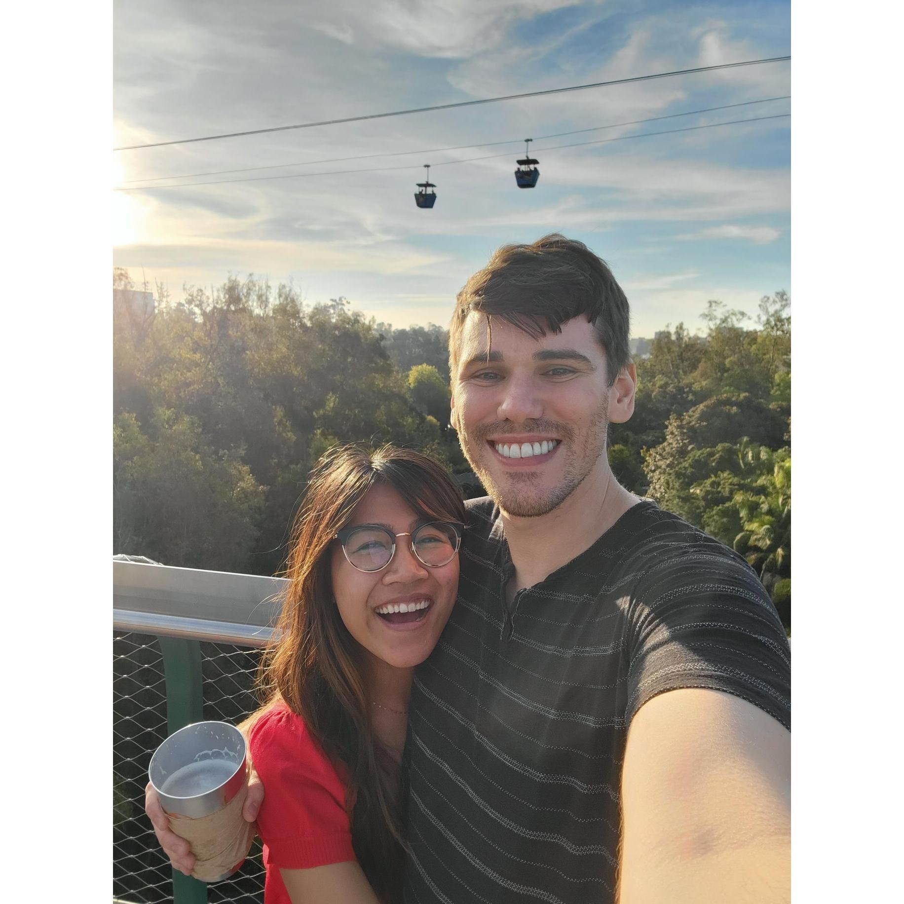 Our first trip together all the way to San Diego