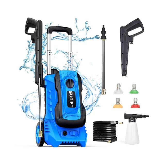 2600 Max PSI 1.8 GPM Electric High Pressure Washer, Cleans Cars/Fences/Patios