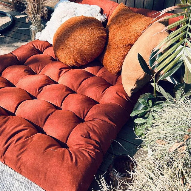 Outdoor Floor Cushion | Water Repellent Floor Pillow | Large Floor Seating | Montessori Mat | Patio Bench Cushion | Tufted Pillow