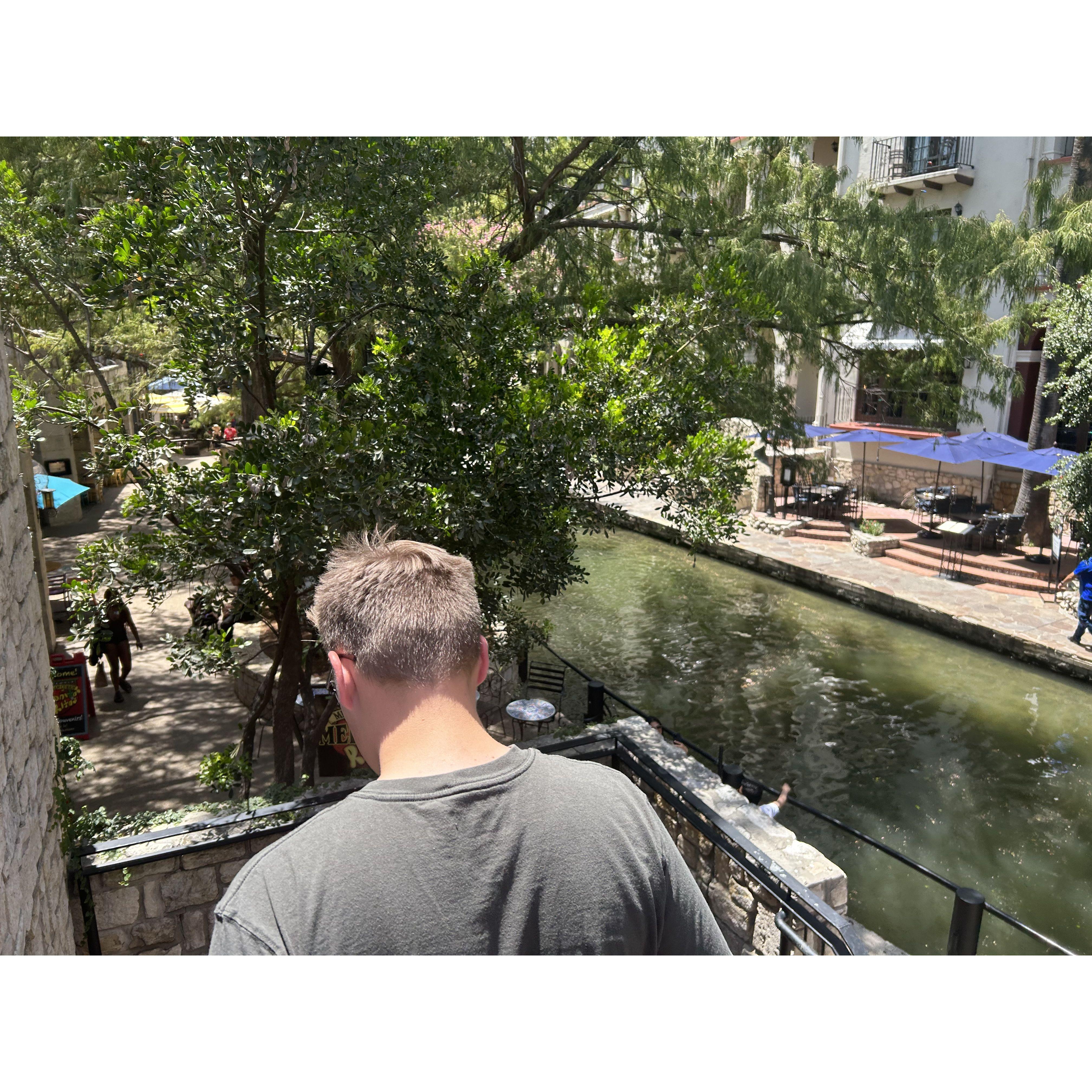 July 15th, 2023. TEXAS!!! Sam and Daniel's first big road trip together. On our way down to Corpus, we stopped in San Antonio to check out the River Walk. This was Daniel's first time in Texas!