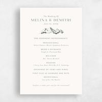 Beige Wedding Program - Crispin