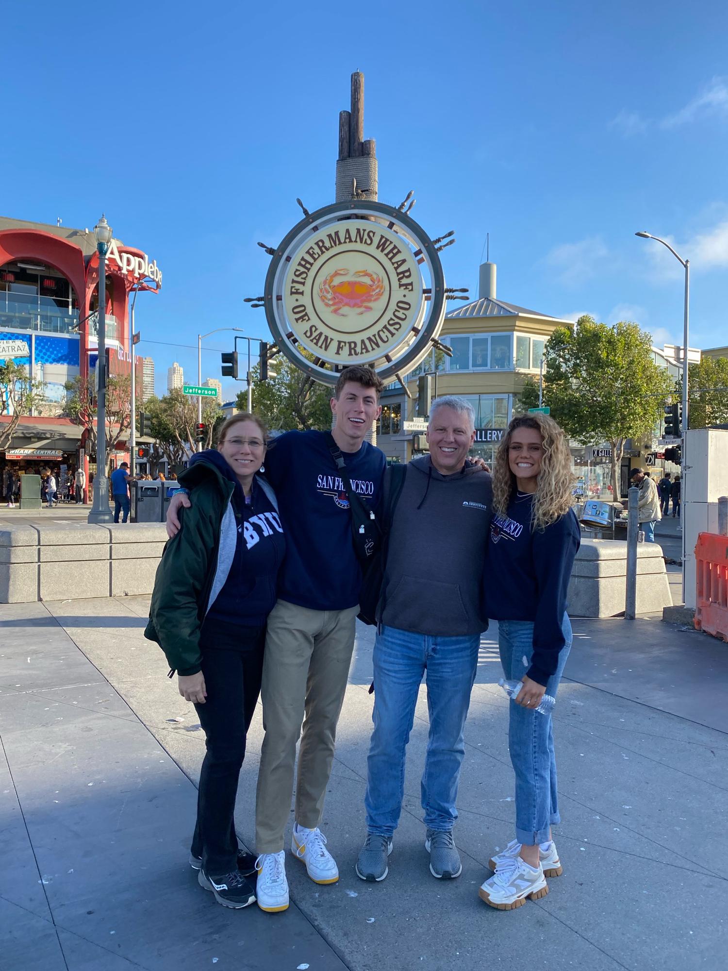 San Fran and clam chowder on the pier with the Grimsmans!