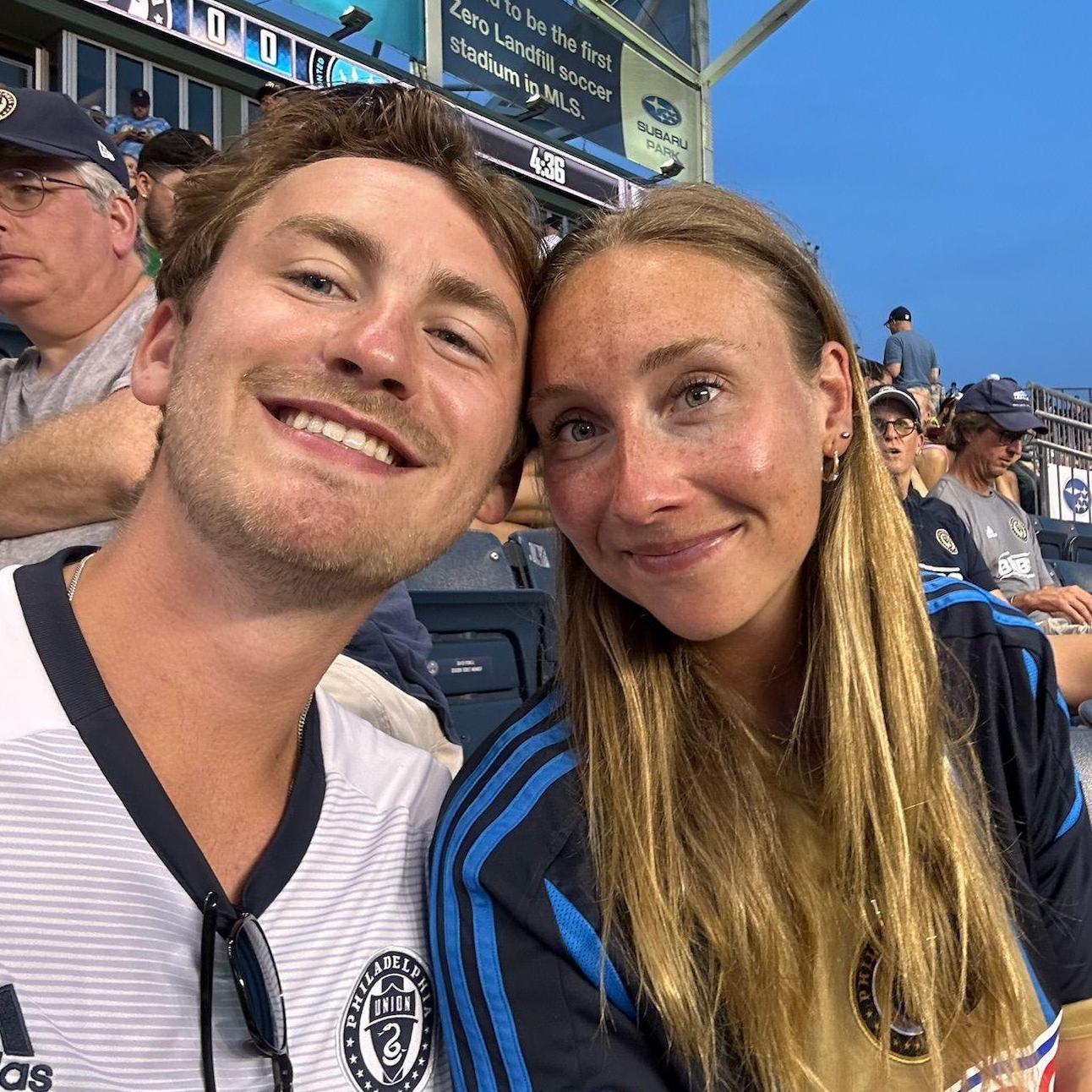 Jake became a Villanova fan so it was only fair that Laura became a Union fan