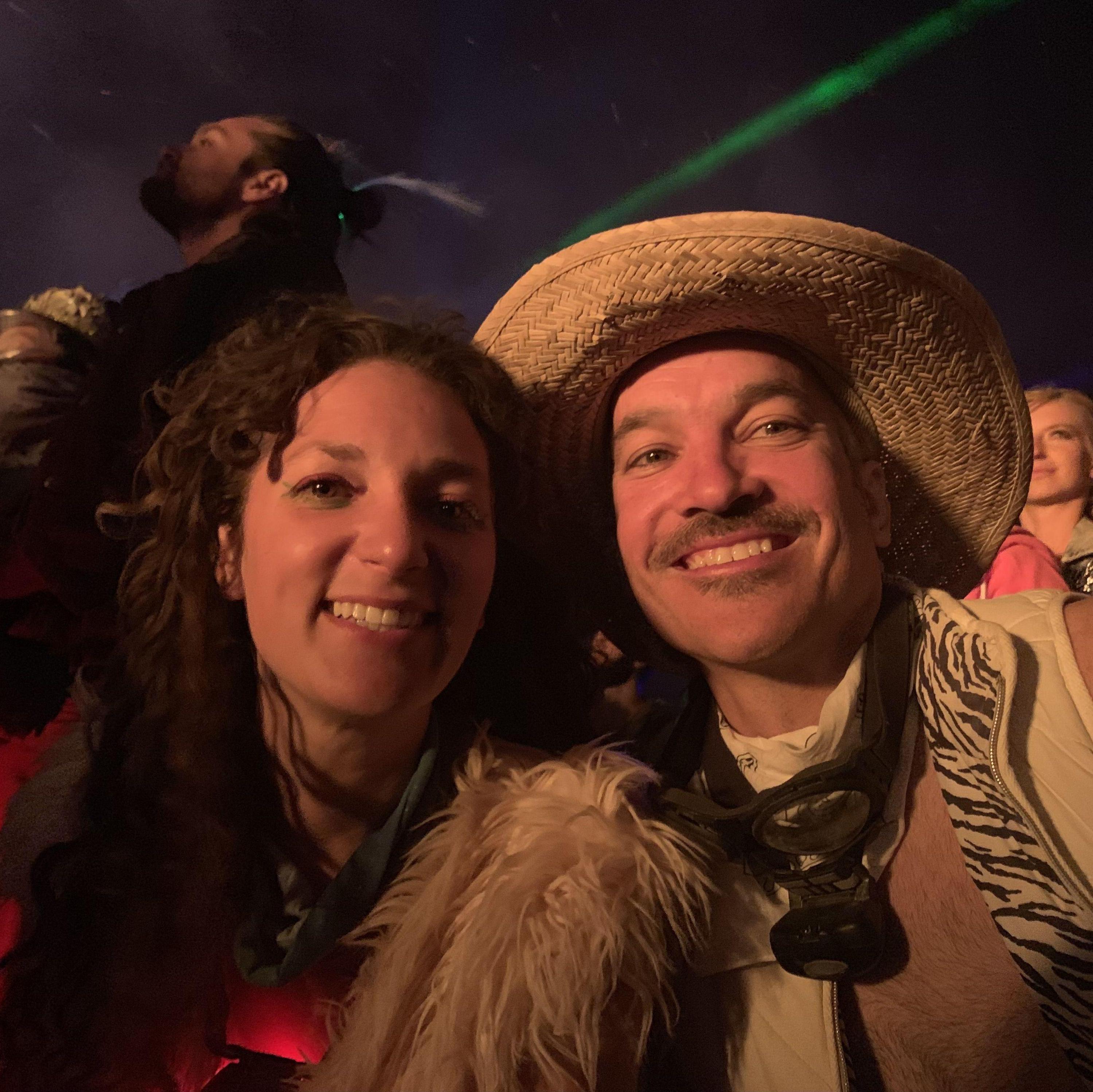 but we really met at Burning Man.