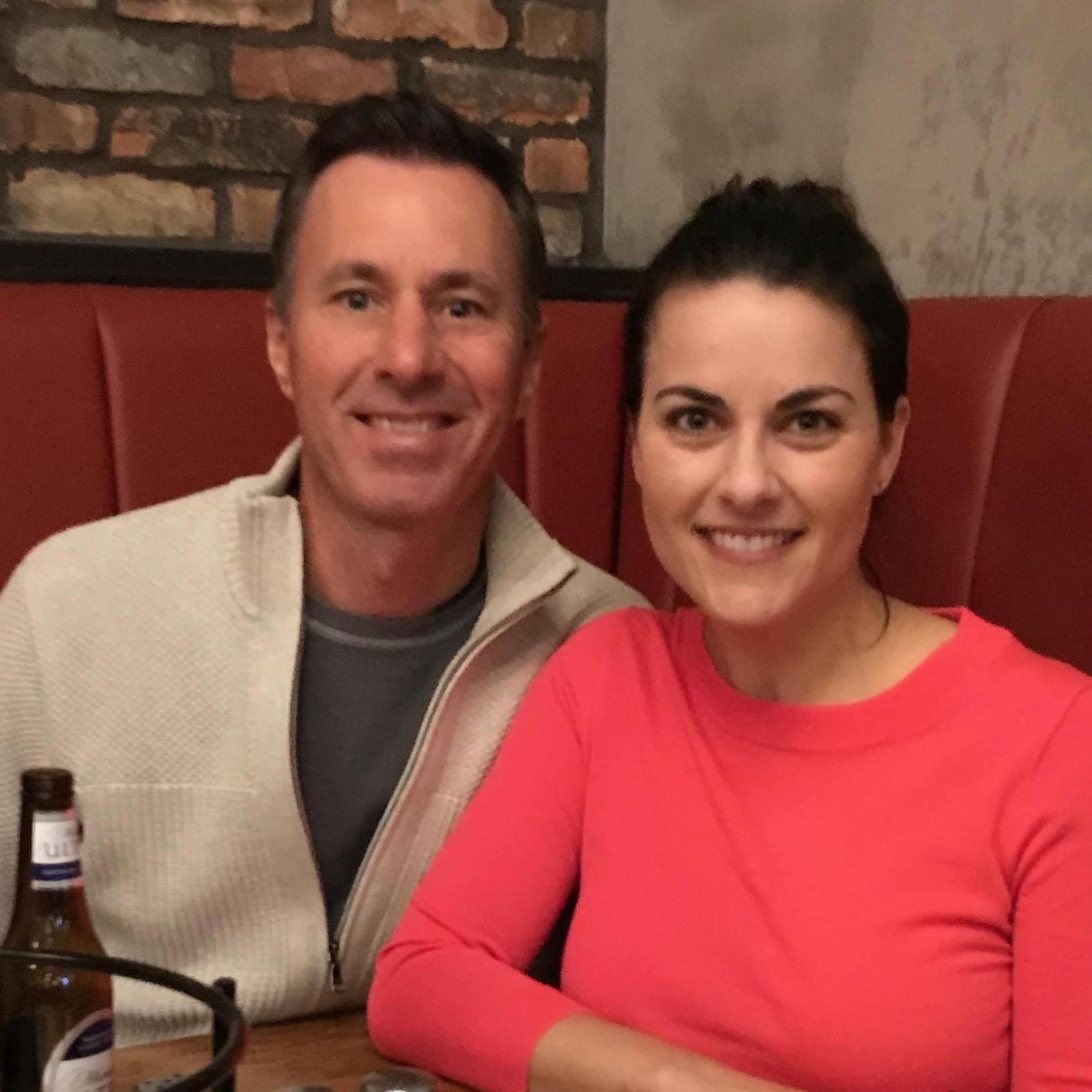 All smiles before trying to finish an original Chicago style pizza in November 2017. The after picture was not pretty.