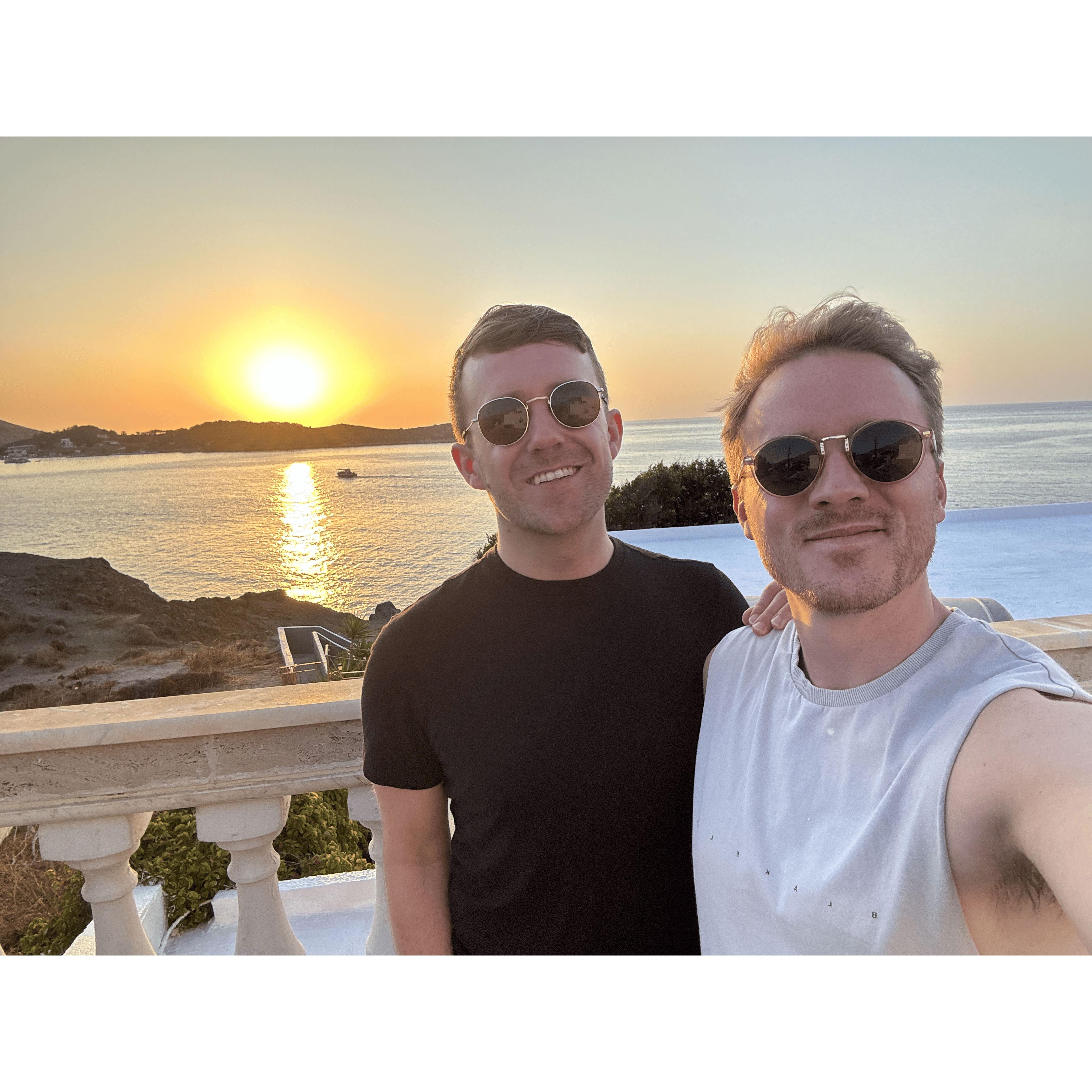 Sunset in Greece 2024