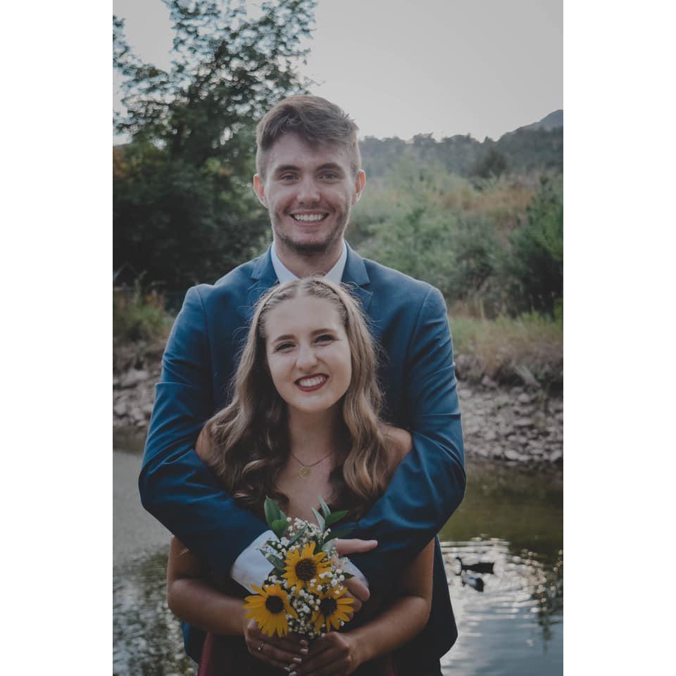 Abby and Peter's wedding (Mikaela's sister and brother-in-law), first and only wedding dates for each other!