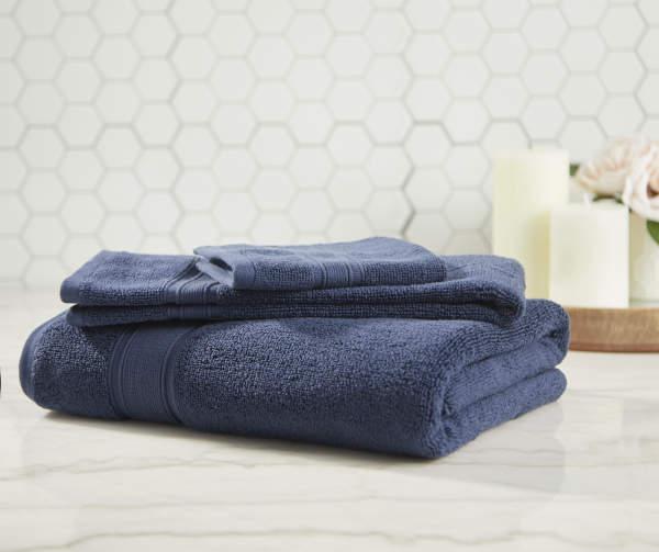Navy Performance Hand Towel