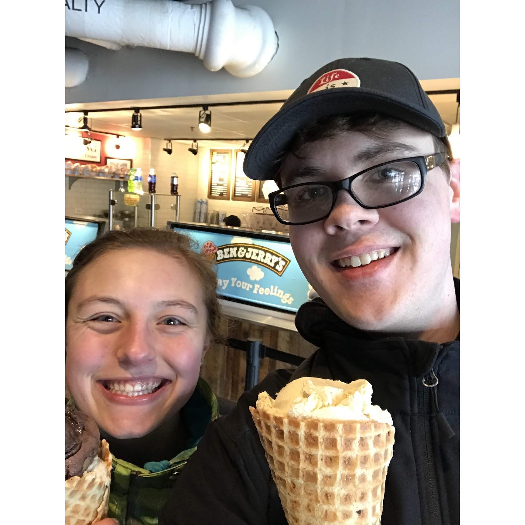 March 6, 2019
Ice cream stop on our legendary trip to Chicago
Ben & Jerry's Navy Pier