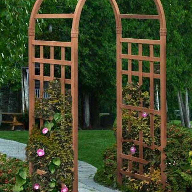 New England Sierra Composite Wood Arbor, 81"H