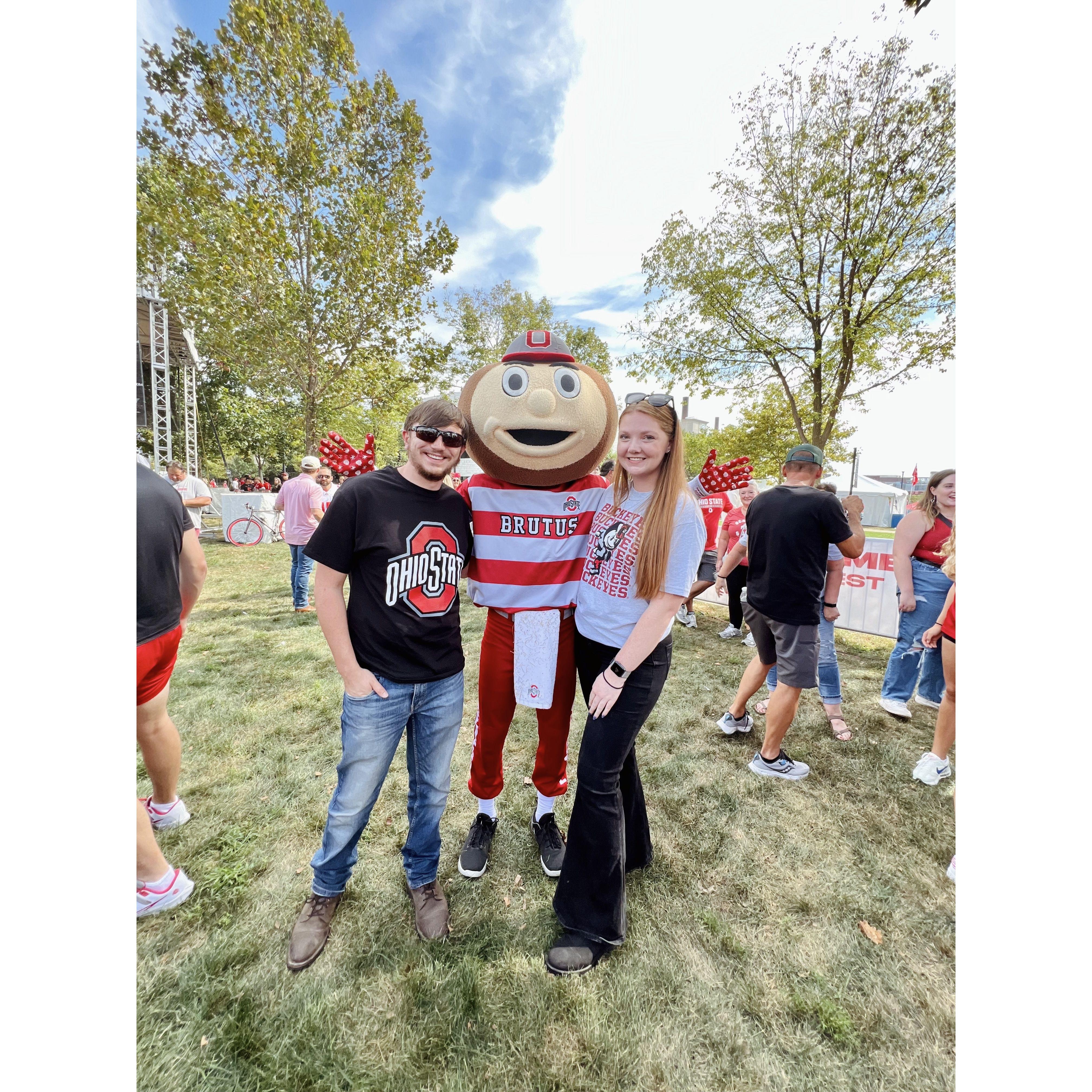 Our first Ohio State football game together.