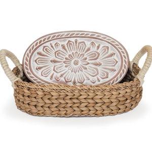Bread Warmer & Basket - Flower