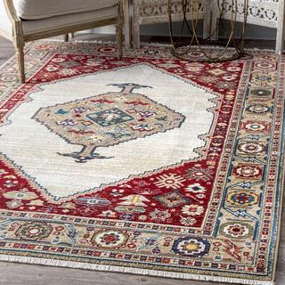 Murrell Medallion Fringe Rug