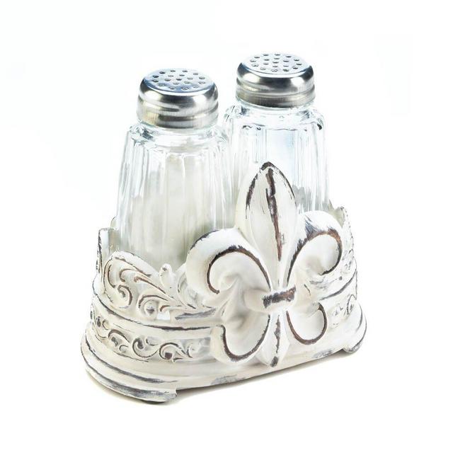 Zingz & Thingz Fleur De Lis Salt & Pepper Shaker Set
