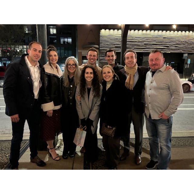 Combined family dinner post engagement