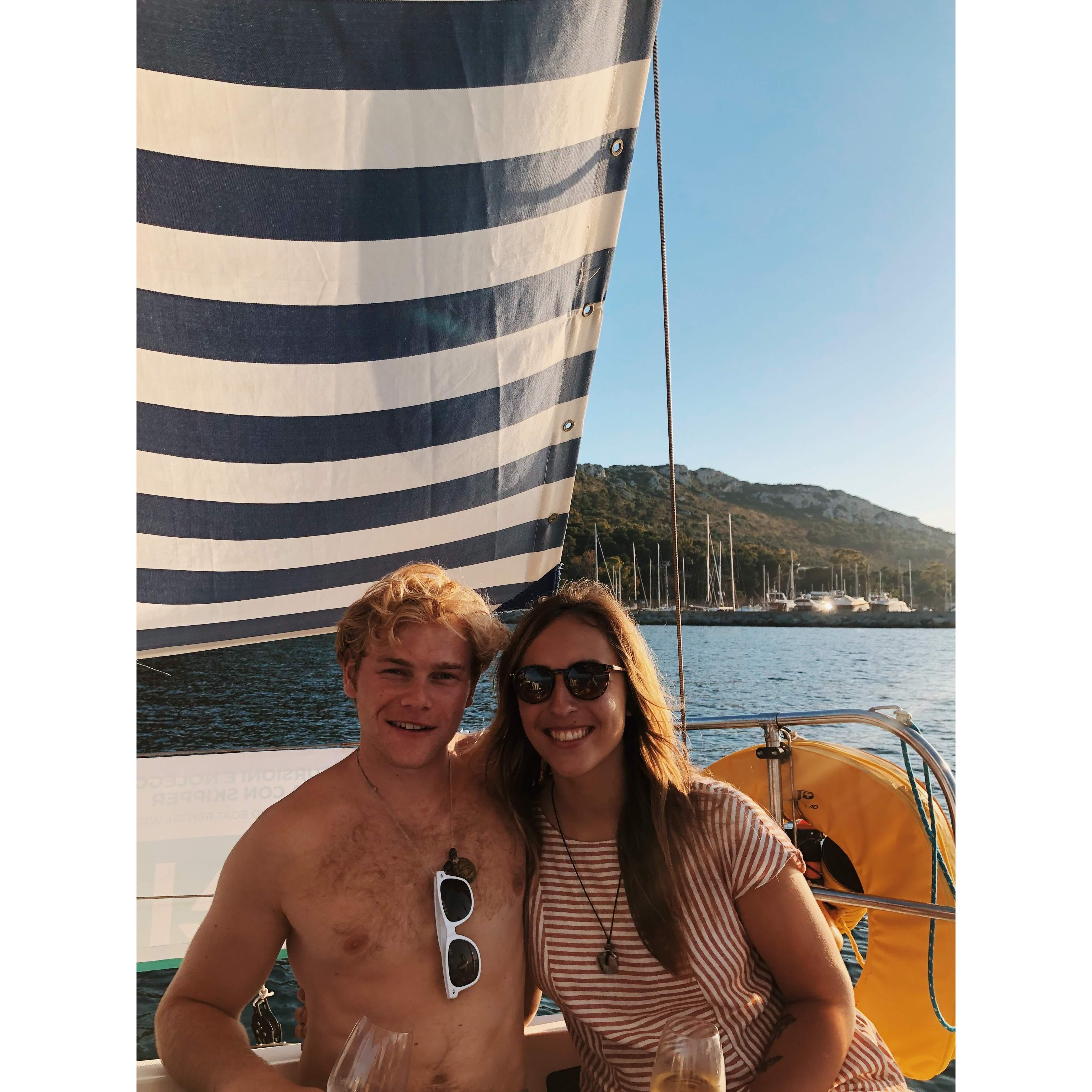 June 2019 - Our trip to Italy while Hans was studying abroad in Germany. We traveled to Sardinia and went on an amazing sailing trip!