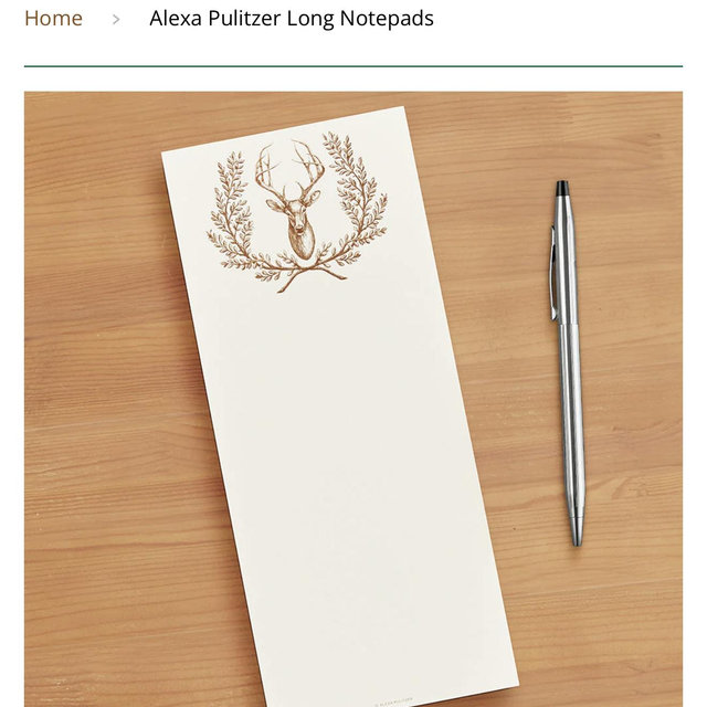 Alexa Pulitzer Long Notepads
