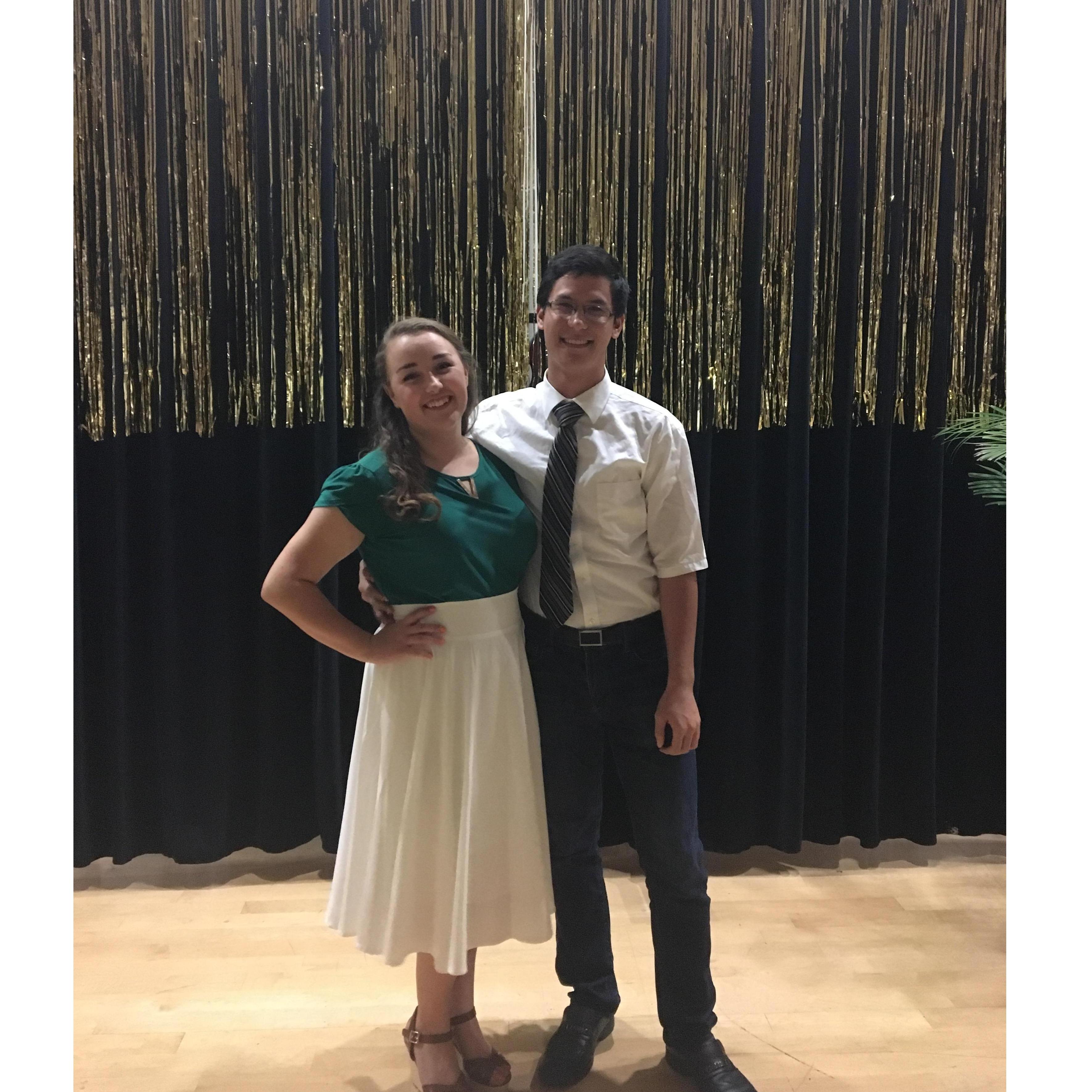 The first time we danced!