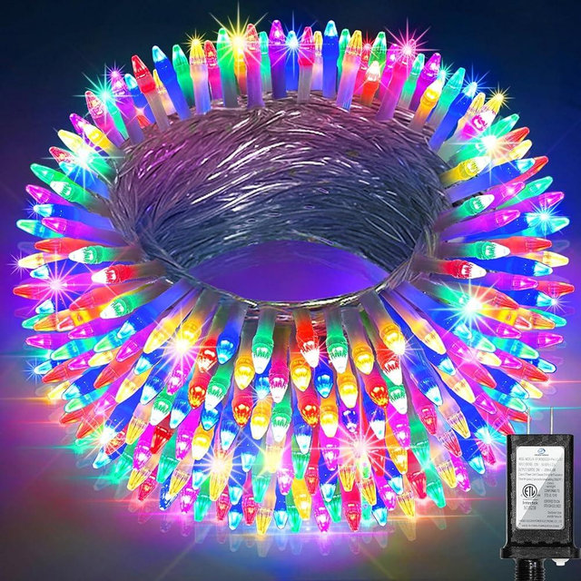 1500LED Christmas Lights Outdoor Use, 470ft 12 Modes Multicolor LED String Lights with Timer Dimmable, Waterproof Christmas Lights for Tree Wedding Xmas Patio Balcony Garden Decor Multicolor