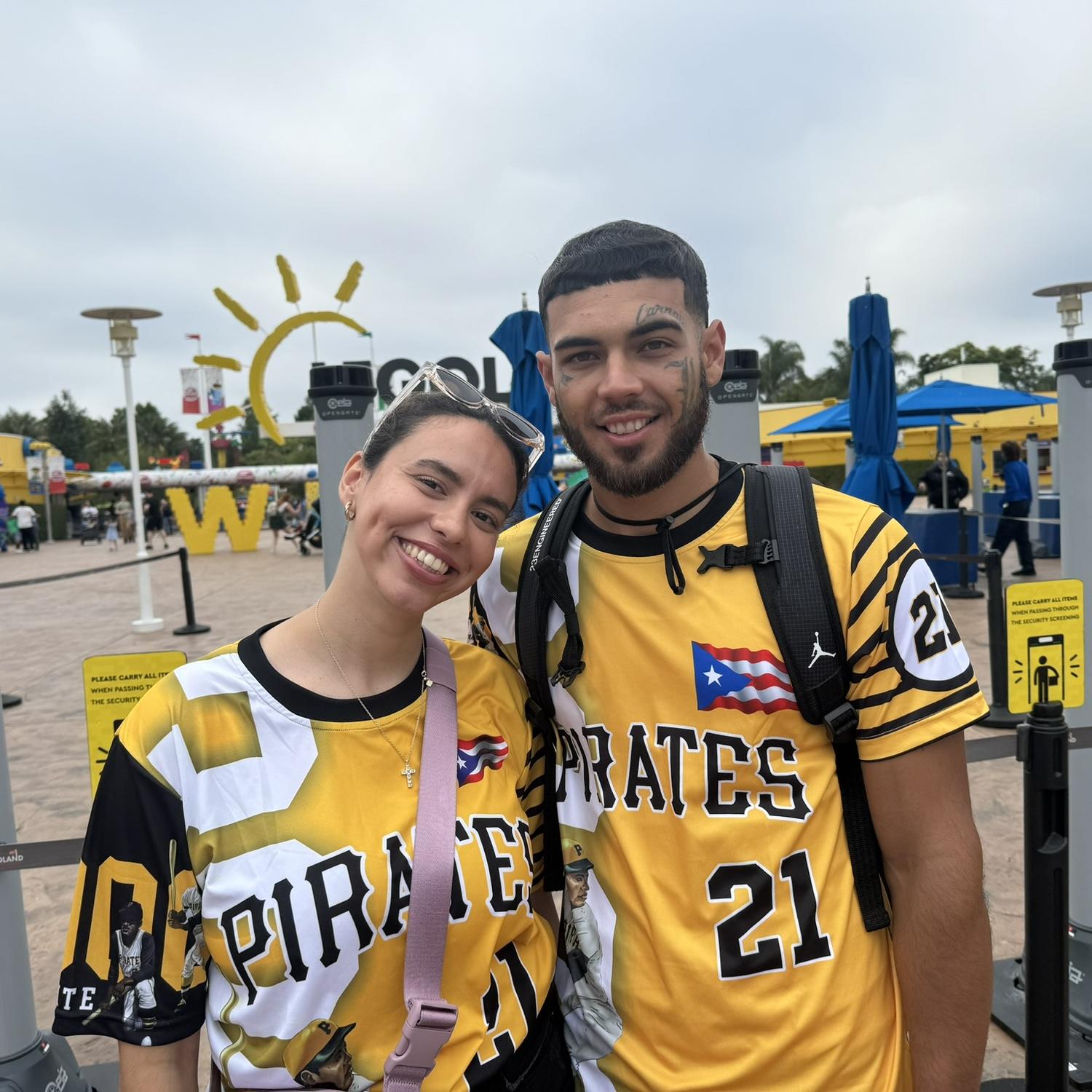 Went to Legoland in Cali (Aug 2024) and wore matching Pirates shirts 🇵🇷