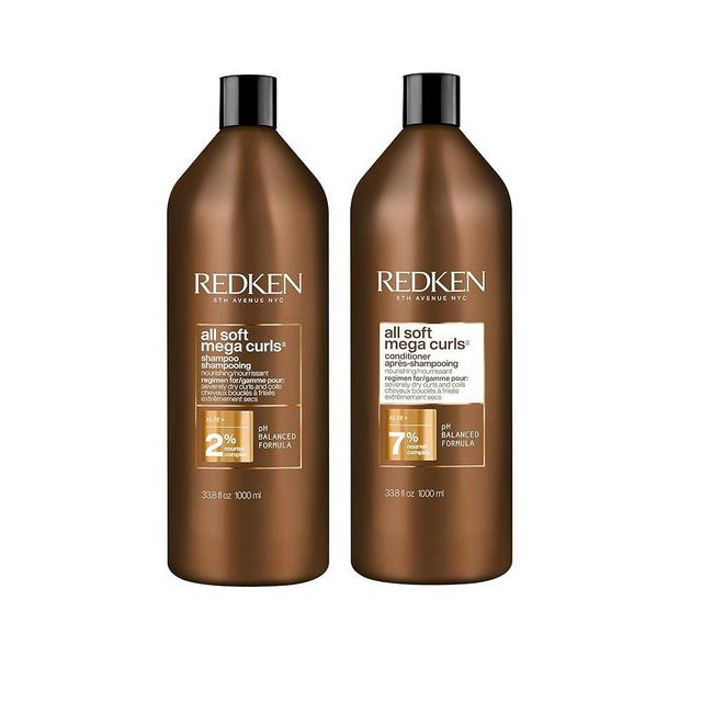 REDKEN All Soft Mega Curls Shampoo and Conditioner Set | For Extremely Dry Hair