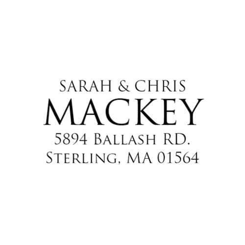 Personalized Address Stamp