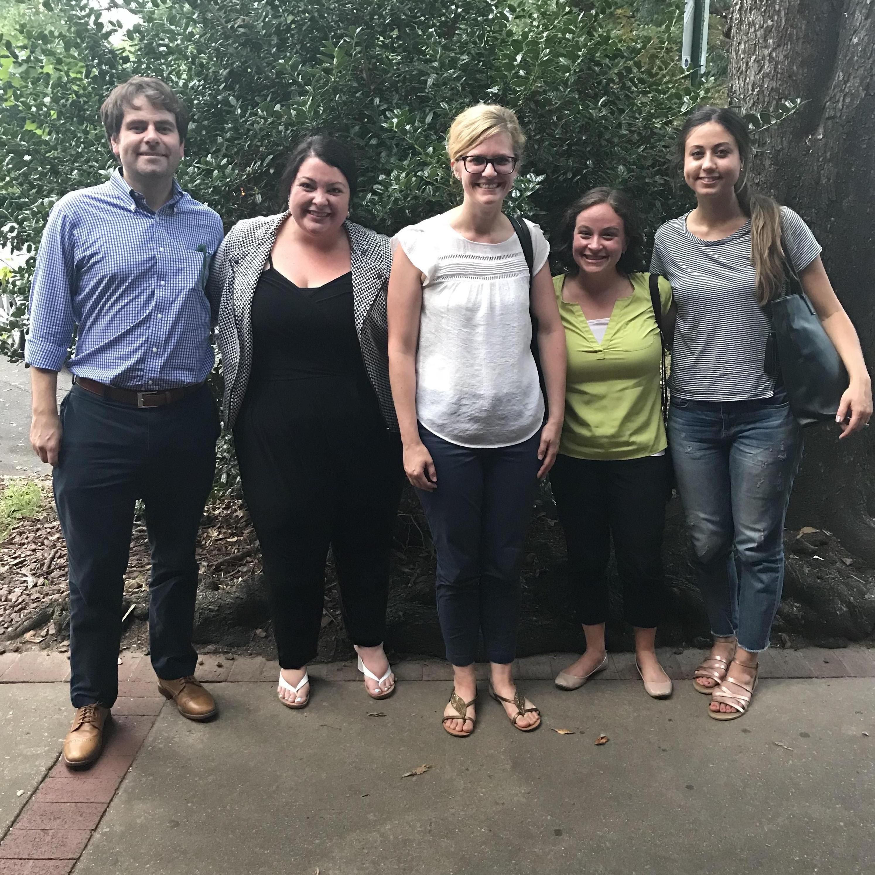 Our first picture together. Birmingham, AL with some of the internship cohort. August 2018.