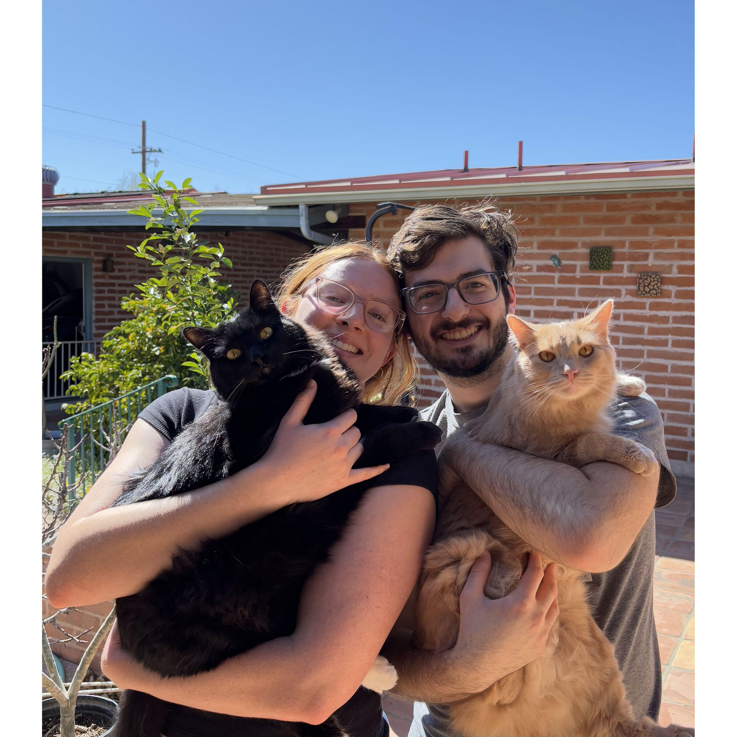 Us with our furry kids!