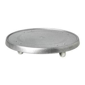 SOCKER Plant stand on wheels, galvanized indoor/outdoor, galvanized
