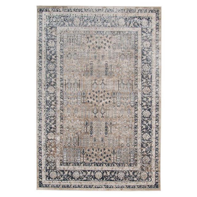 Lavinia Persian-Style Rug, 5.3 x 7.7, Navy Multi