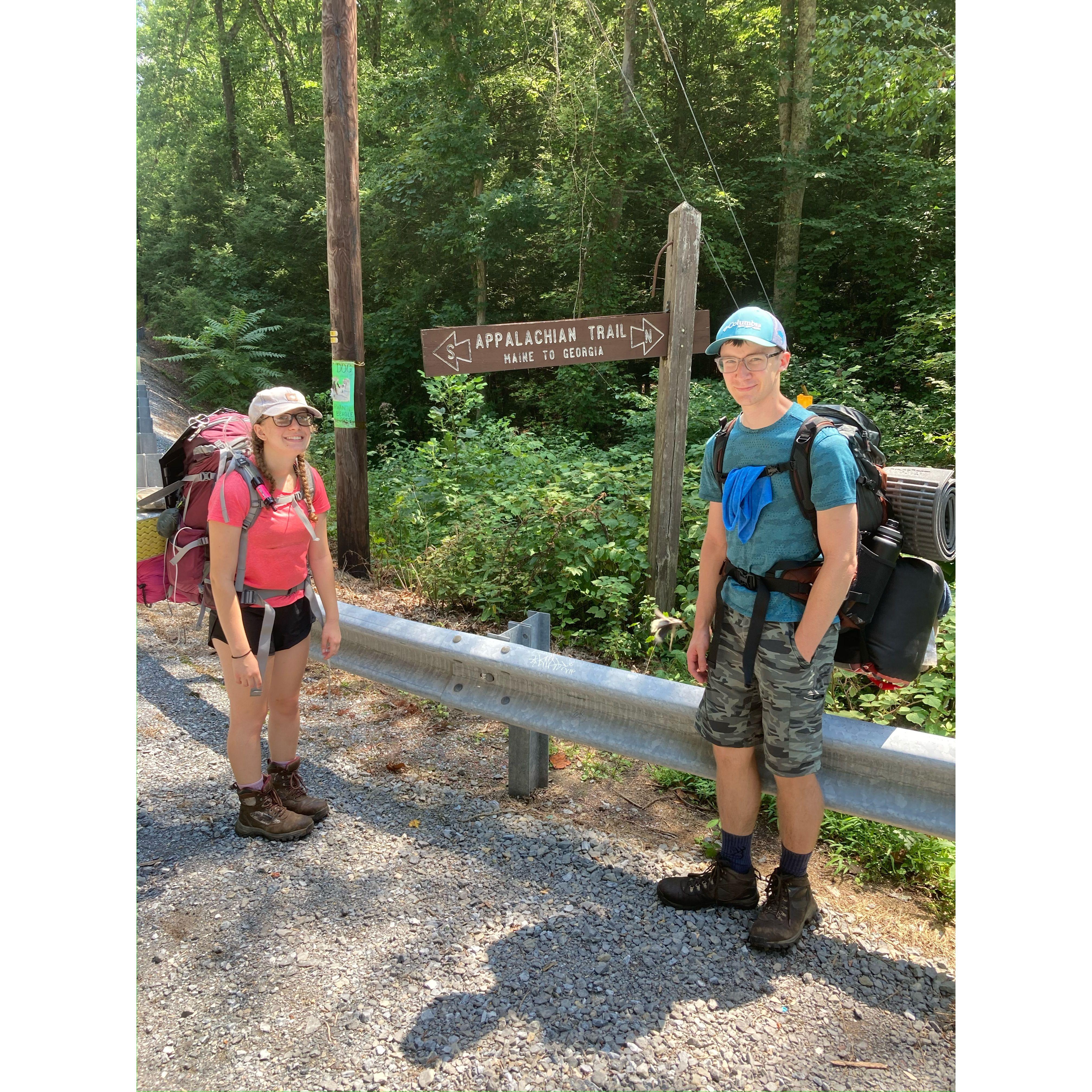 That time Sarah convinced Luke to go on a 5-day backpacking trip on the Appalachian Trail